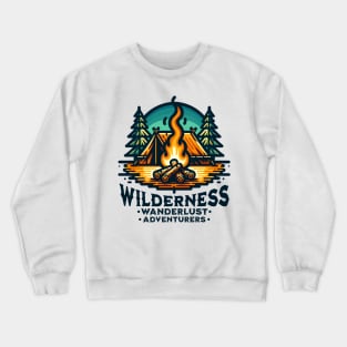 Wilderness, Wanderlust, Adventures Crewneck Sweatshirt